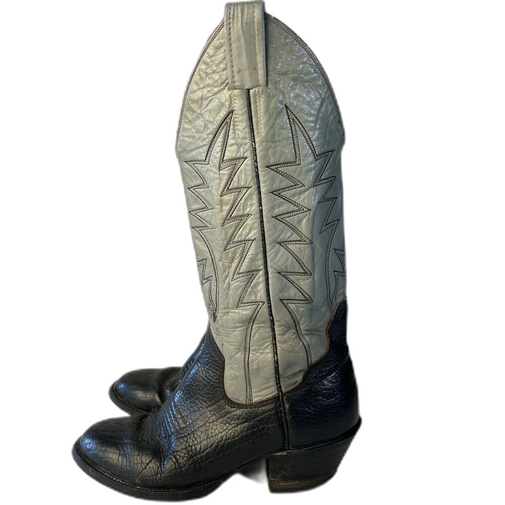 Vintage Sanders 76221 Bullhide Western Cowboy Boots